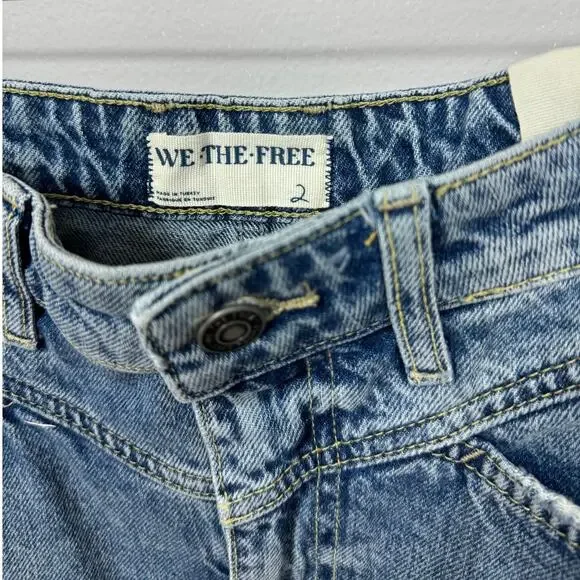 New Free People Come As You Are Denim Maxi Skirt in Medium Indigo Women's Size 2 - Picture 6 of 10